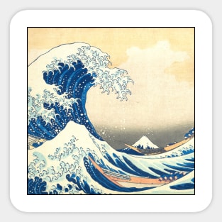 The Big Great Wave Off Hokusai Japanese Katsushika Kanagawa Sticker